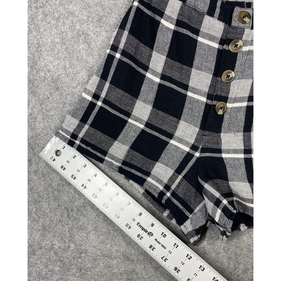 American Eagle Shorts Womens Extra Small Plaid High Rise Buttons Lined Summer - Picture 7 of 15